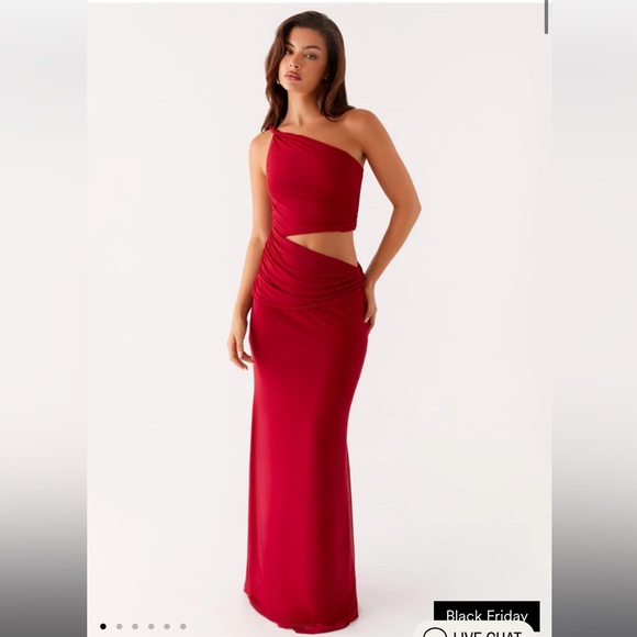 Peppermayo Dresses & Skirts - Peppermayo Red One Shoulder Dress
